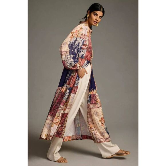 Kachel SOLD OUT Patchwork Printed Longline Kimono Sz. O/S - Picture 3 of 10